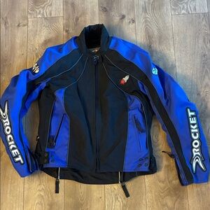 Joe Rocket Blue and Black Motorcycle Jacket | WM